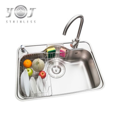 Stainless Steel Commercial Food Preparation Sink with Faucet