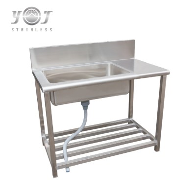 stainless steel handmade industrial farmhouse kitchen sink