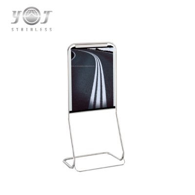 Stainless Steel Outdoor Please Queue Here Sign Board Stand